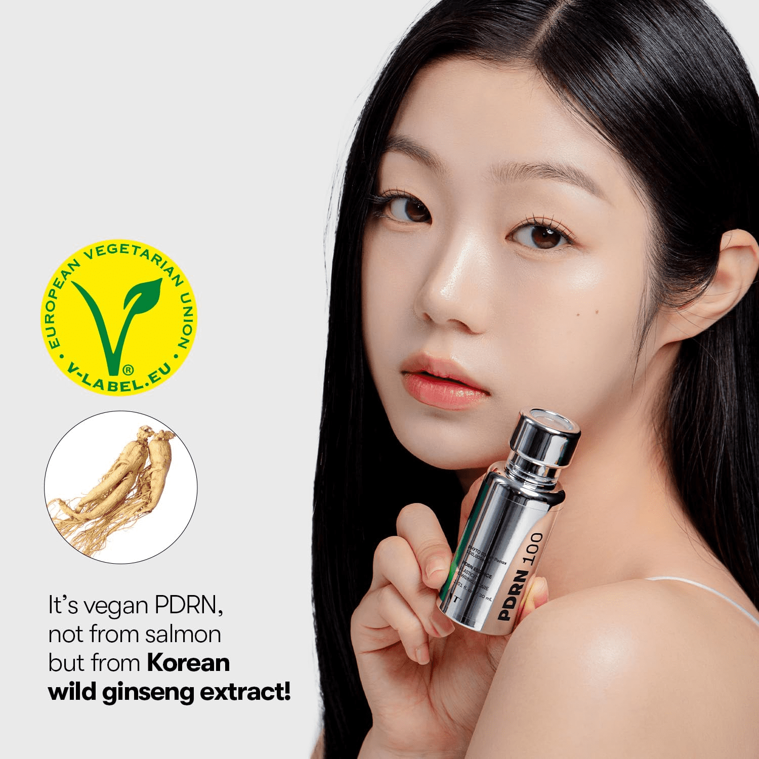 VT COSMETICS PDRN 100 Essence, Intensive Glow Serum, Vegan PDRN 100,000ppm, Skin Restoration & Recovery, Hydrating, Moisturizing, Firming, Fine Lines, Korean Skincare 1.01 fl. Oz. - Image 3