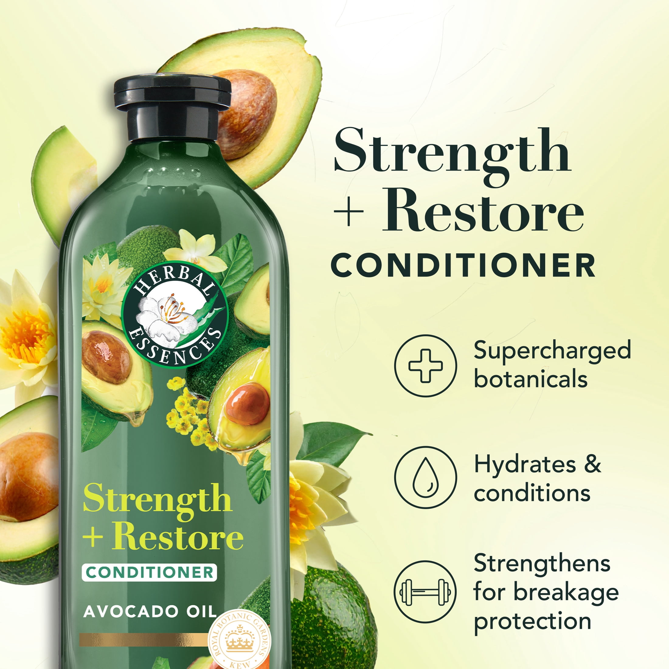 Herbal Essences Strength + Restore Avocado Sulfate-Free Conditioner, 13.5 fl oz - Image 2