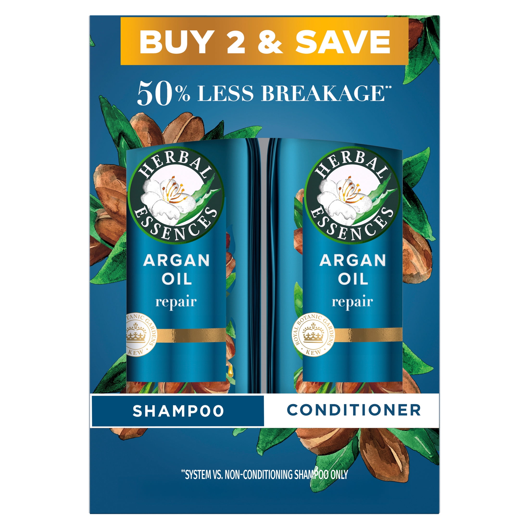 Herbal Essences Argan Repair Shampoo and Conditioner, 13.5 fl oz Each