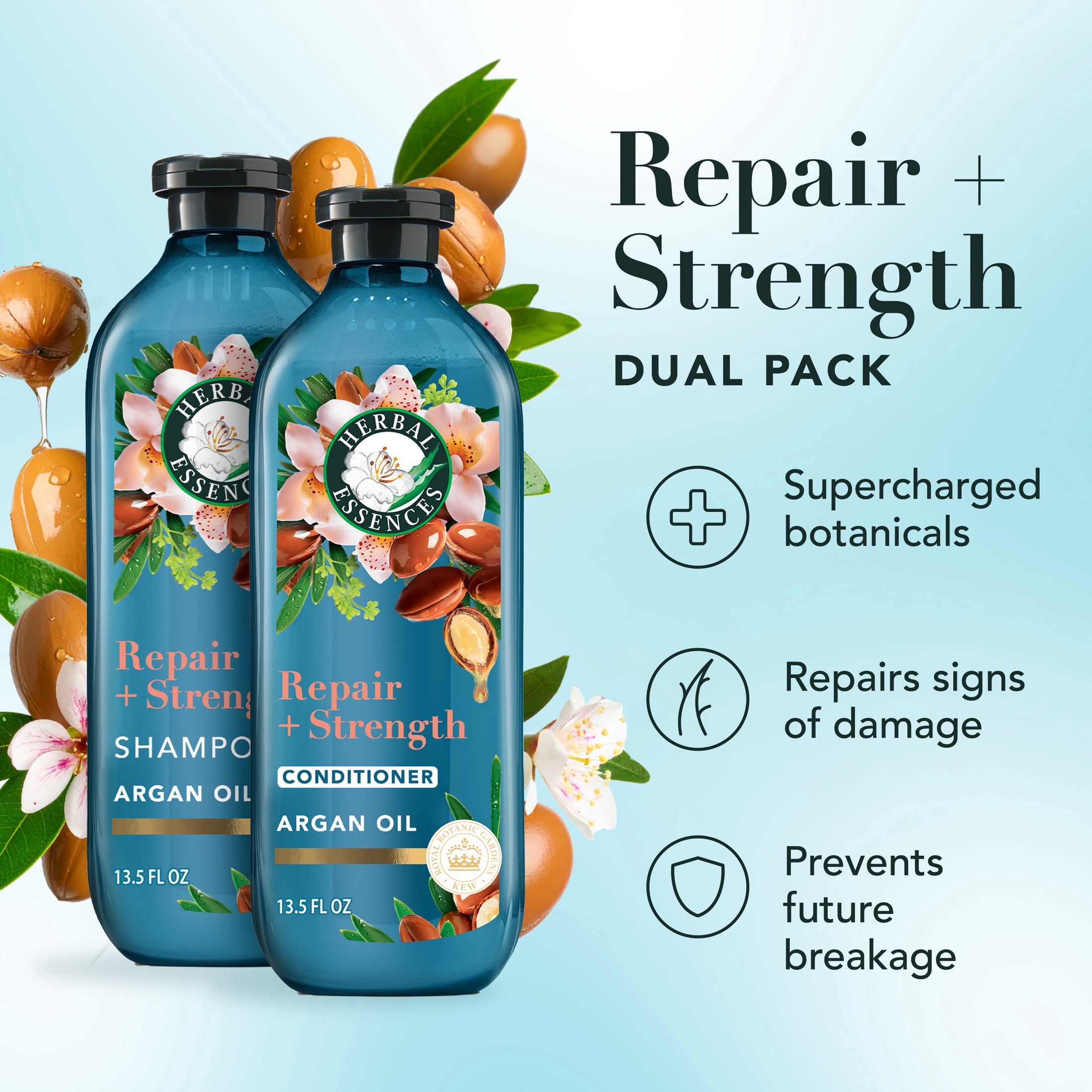 Herbal Essences Argan Repair Shampoo and Conditioner, 13.5 fl oz Each - Image 2