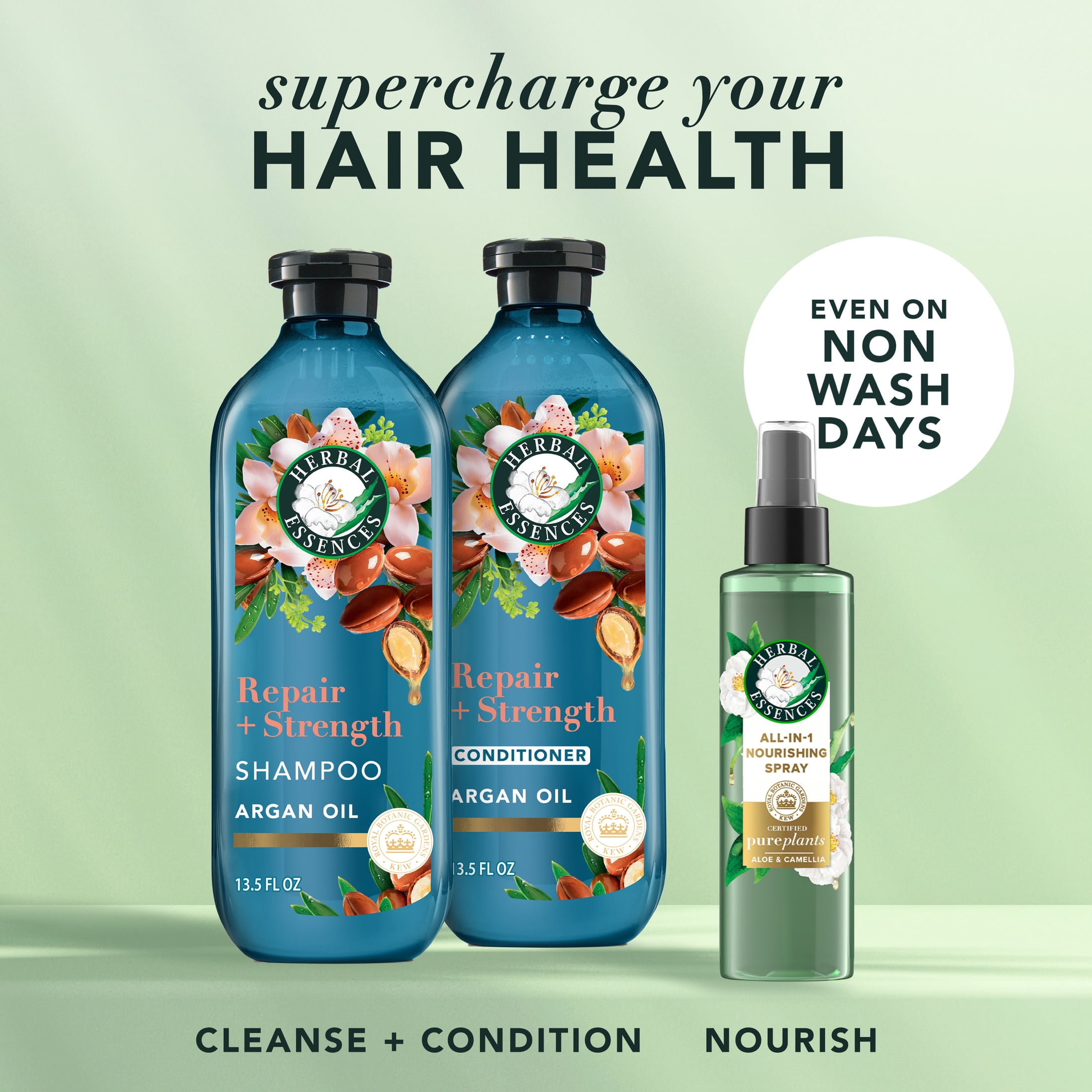 Herbal Essences Argan Repair Shampoo and Conditioner, 13.5 fl oz Each - Image 8