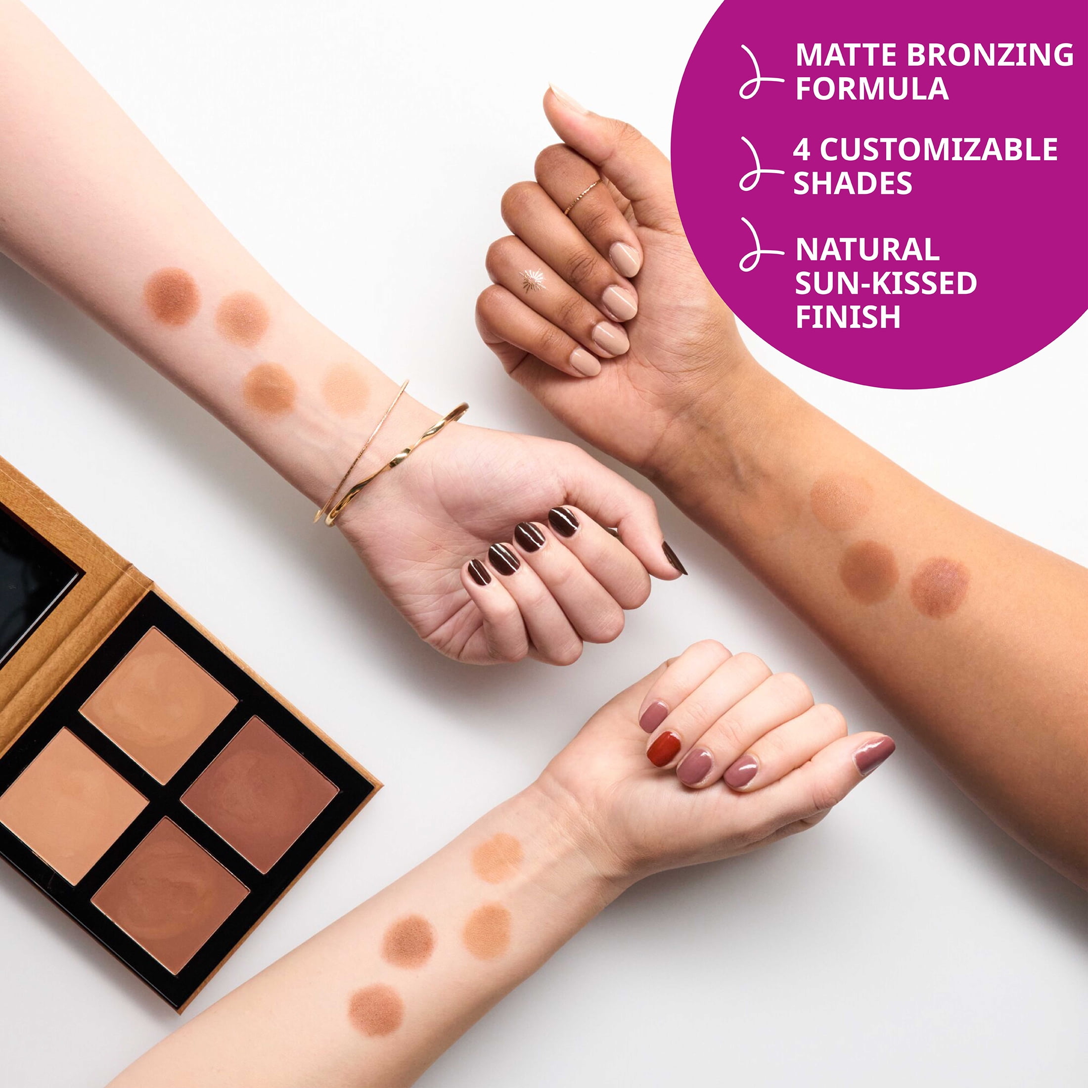 essence Sun Club Matt Bronzing Powder Palette, 10 Better Than Vacation Tan, 4 Shades - Image 6