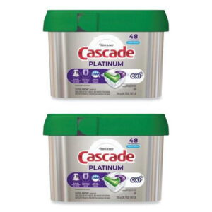 Cascade ActionPacs, Fresh Scent, 26.7 oz Tub, 48/Tub, 3 Tubs/Carton