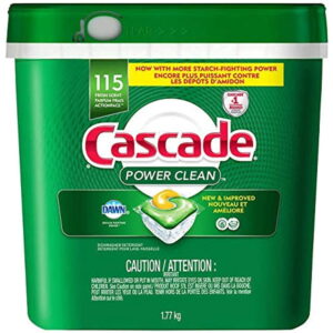 Cascade Power Clean Dishwasher Detergent Actionpacs, 115-Count