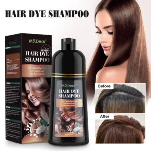Hair Color Shampoo,Hair Dye Shampoo Coconut Oil Essence Moisturizing 500ml (Coffee)