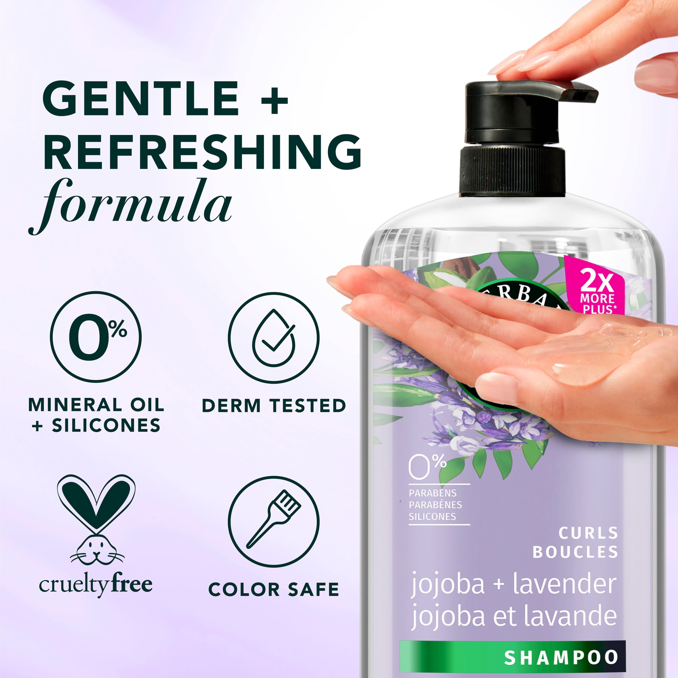 Herbal Essences Jojoba Oil and Lavender Curls Shampoo, 33.8 fl oz - Image 7