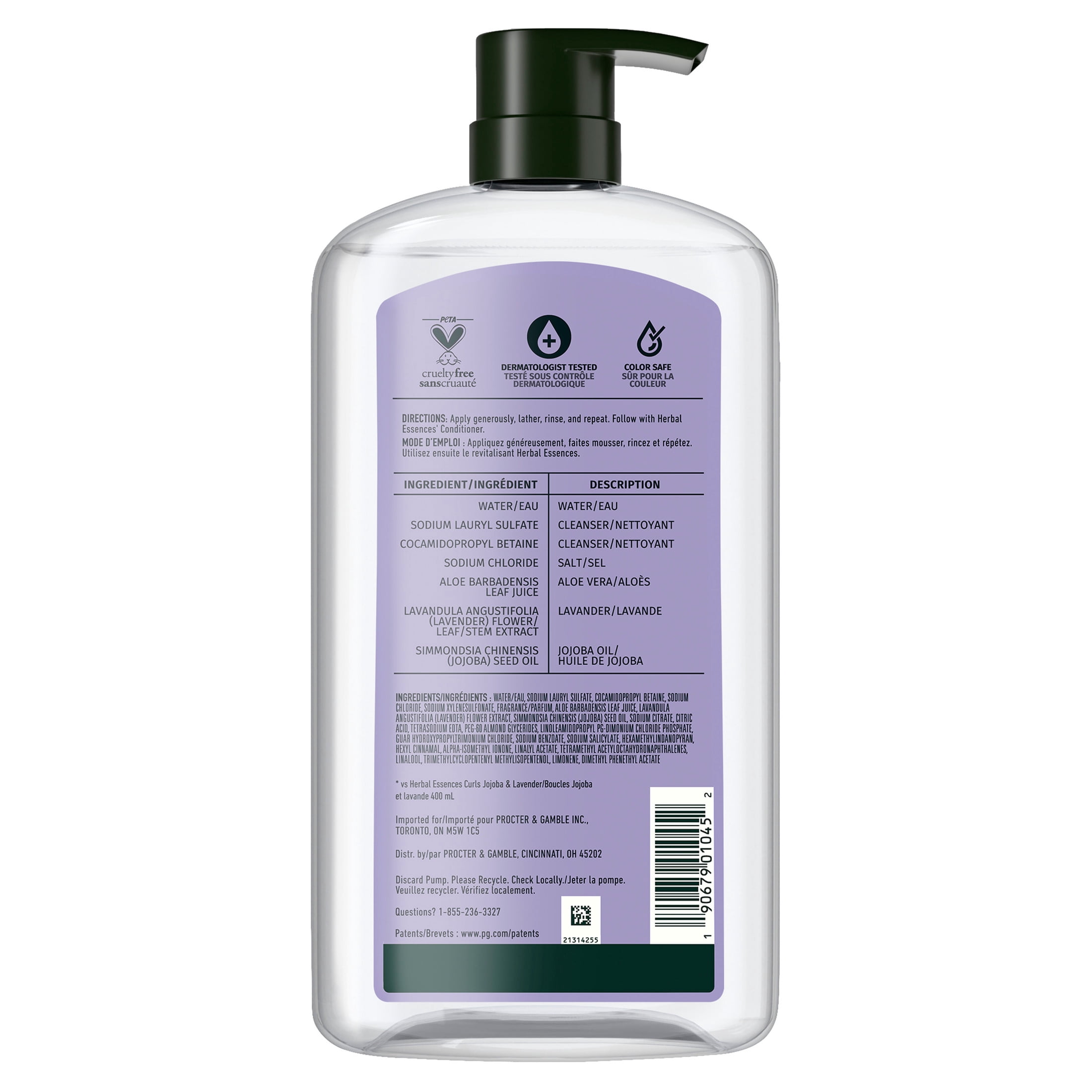 Herbal Essences Jojoba Oil and Lavender Curls Shampoo, 33.8 fl oz - Image 10
