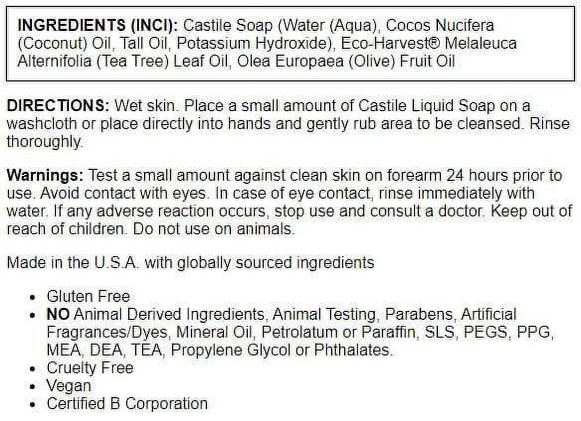 Desert Essence Castile Liquid Soap, 32 fl oz (946 ml)