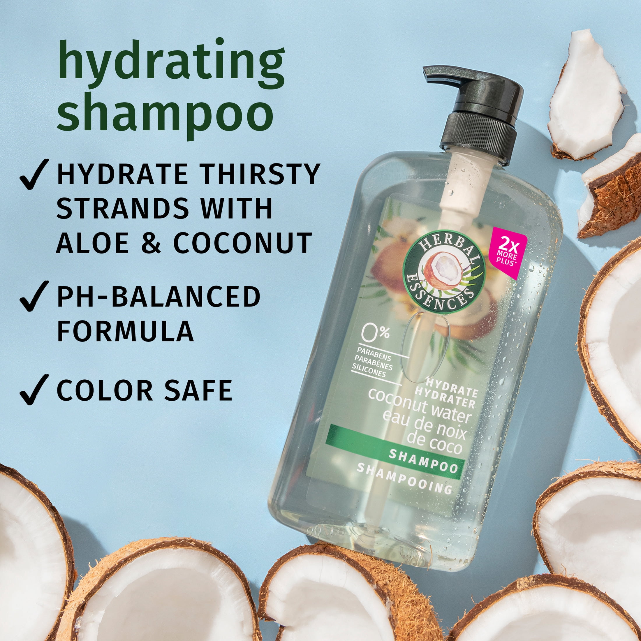 Herbal Essences Classics Hydrate Coconut Water and Jasmine Shampoo 33.8 fl oz - Image 2