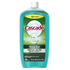 Cascade Rinse Aid, Dishwasher Rinse Agent, Original Scent, 16 Fl Oz
