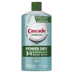 Cascade Platinum Aid Dishwasher Rinse Agent, Regular Scent, 16 Fl Oz (Pack of 2)