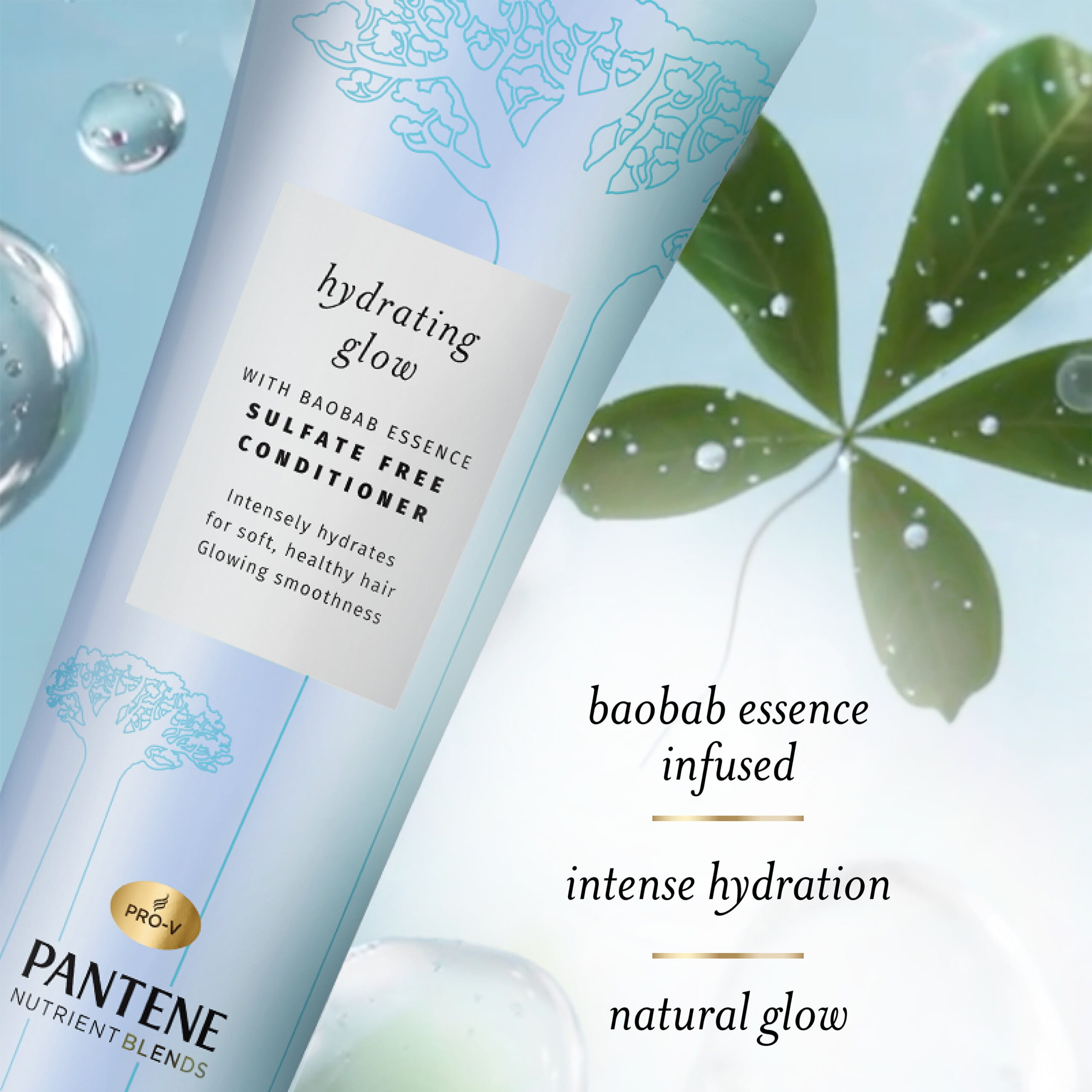 Pantene Sulfate Free Conditioner, Nutrient Blends Baobab Essence, for Color Treated Hair, 8.0 fl oz - Image 5