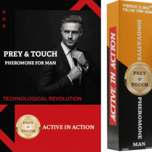 Prey&Touch by Pherolec Global Male Pheromone Perfume Oil Long-Lasting Mens Pheromone Cologne to Attract Women Essential Fragrance Essence Extra Strong 0.34 fl. oz Roll-On