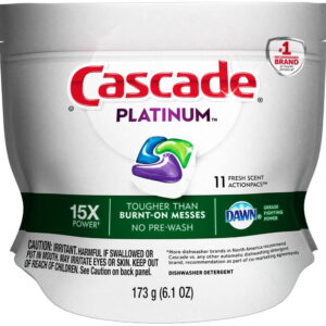 Cascade Platinum Dishwasher Detergent, Fresh Scent 11 ea (Pack of 2)