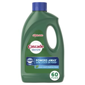 Cascade Complete Gel Dishwasher Detergent, Fresh Scent, 60 oz