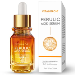 30ml essence of ferulic acid, rich in vitamins and hyaluronic acid. Help improve skin quality, moisturize and nourish.