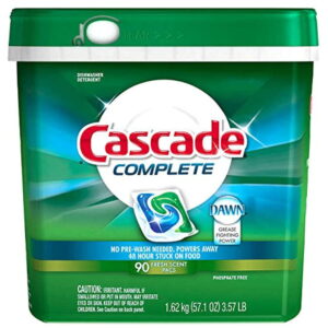 Cascade Complete Dawn Fresh Scent Pacs Dishwasher Detergent (Complete, 90 Count)